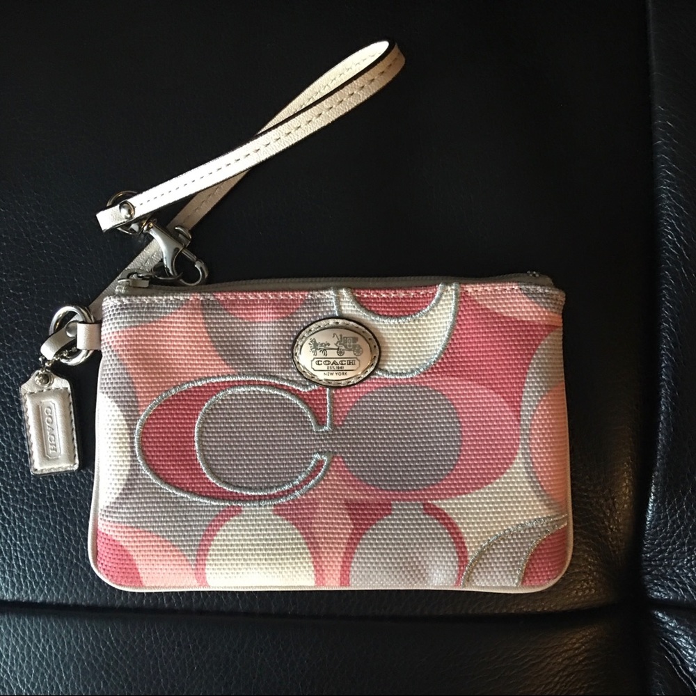 Small coach wristlet